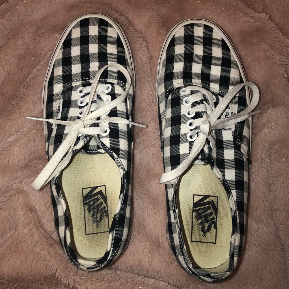 UNISEX Low Top Gingham Vans